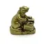 Statueta Feng Shui Sobolan cu cufarul bogatiei si broasca - 6cm