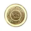 Suport lemn ardere betisoare parfumate rotund cu elefant, galben - 8cm
