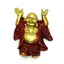 Magnet din rasina Buddha vesel cu mainile ridicate 7cm
