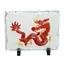 Placa Feng Shui din piatra Dragonul de foc cu Bila de foc - 19cm