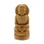 Statueta Feng Shui Buddha in meditatie, din lemn - 13cm