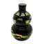 Statueta Feng Shui Wu Lou din obsidian cu simboluri, mare - 12cm