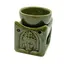 Vas aromaterapie din ceramica, Buddha verde 8,2cm