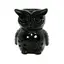 Vas aromaterapie din ceramica, Bufnita neagra 10cm