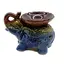 Vas aromaterapie din ceramica, elefant cu trompa ridicata, model 4
