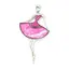 Brosa / Pandantiv balerina din sidef siclam