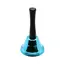Clopotel albastru din metal cu maner 12cm