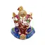 Statueta Ganesh multicolor, metal emailat, 8cm - model 2