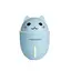 Difuzor ultrasonic Pisica ALBASTRA, 320 ml, functie de umidificator, aroma difuzor, purificator aer, USB, ventilator, lumina