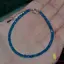 Bratara apatit blue dark discuri 3mm si argint 925