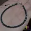 Bratara spinel negru discuri 3mm si argint 925