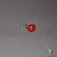 Inel reglabil coral rosu rotund mic
