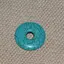 Pandantiv piatra pi donut turcoaz 30mm