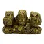 Statueta Feng Shui 3 bufnite din rasina 7,5cm