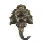 Statueta Feng Shui Ganesh din bronz, pentru perete - 32cm