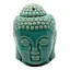 Vas aromaterapie din ceramica cu model Buddha, mare - turcoaz