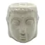 Vas aromaterapie din ceramica cu model Buddha, mic - alb