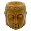 Vas aromaterapie din ceramica cu model Buddha, mic - maro