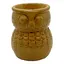 Vas aromaterapie din ceramica cu model Bufnita, mic - maro
