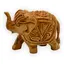 Elefant sculptat manual in lemn, India, mediu - 9cm