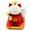 Pisica norocoasa Maneki Neko alba 11cm - solara