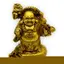 Statueta Feng Shui Buddha din rasina 9cm, model 1