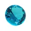 Cristal decorativ din sticla K9, diamant, mare - 6cm, turcoaz